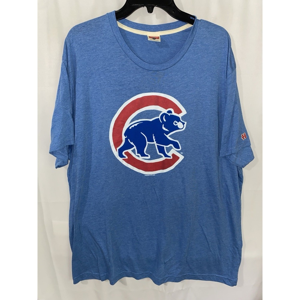Homage Chicago Cubs Baseball Blue T Shirt XXL